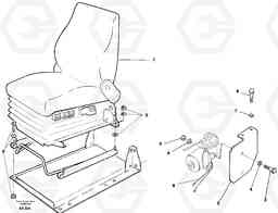 23289 Driver's seat, air suspensioned Isri L330C SER NO 60188-, Volvo Construction Equipment