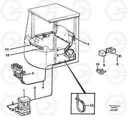 16016 Cable harness for central lubrication L330C SER NO 60188-, Volvo Construction Equipment