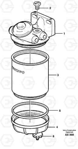 25911 Water separator. L330C SER NO 60188-, Volvo Construction Equipment