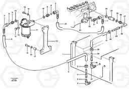 60445 Fuel pipes: fuel tank - injection pump L330C SER NO 60188-, Volvo Construction Equipment