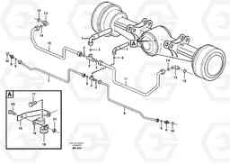 71851 Brake cooling system: rear lines L330C SER NO 60188-, Volvo Construction Equipment