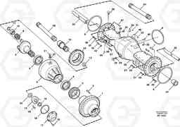 26743 Planet shaft, front L220D SER NO 1001-, Volvo Construction Equipment