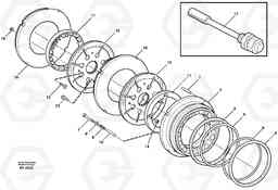 24190 Disc brake, front. L220D SER NO 1001-, Volvo Construction Equipment