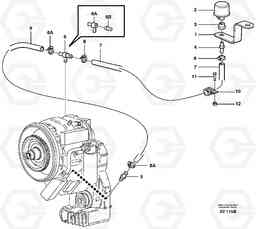 83335 Ventilation for transmission. L220D SER NO 1001-, Volvo Construction Equipment