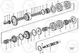 57623 Hydraulic clutch, reverse / 2nd speed L220D SER NO 1001-, Volvo Construction Equipment