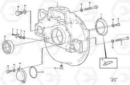131 Flywheel housing L220D SER NO 1001-, Volvo Construction Equipment