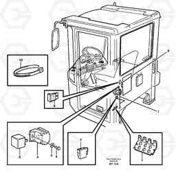 66894 Cable harness, air-suspensioned seat. L220D SER NO 1001-, Volvo Construction Equipment
