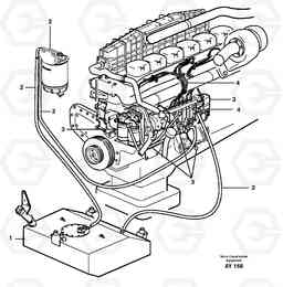 21394 Fuel system L220D SER NO 1001-, Volvo Construction Equipment