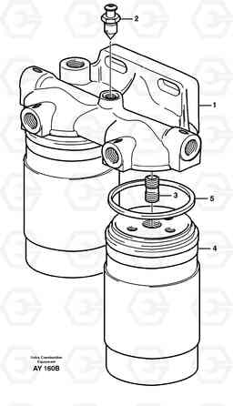21395 Fuel filter L220D SER NO 1001-, Volvo Construction Equipment
