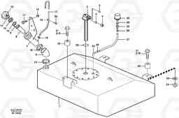86411 Fuel tank with fitting parts L220D SER NO 1001-, Volvo Construction Equipment