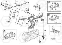 57570 Fuel lines, injectors L220D SER NO 1001-, Volvo Construction Equipment