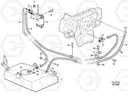 27342 Fuel pipes, fuel tank - injection pump L220D SER NO 1001-, Volvo Construction Equipment