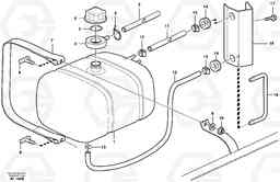 85452 Expansion tank with fitting parts L220D SER NO 1001-, Volvo Construction Equipment