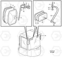 84439 Rear view mirror L220D SER NO 1001-, Volvo Construction Equipment
