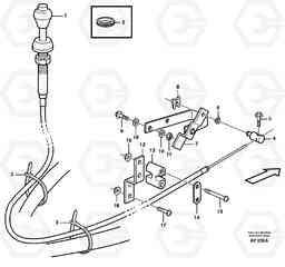 31982 Hand throttle control. L220D SER NO 1001-, Volvo Construction Equipment