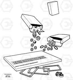 54476 Repair kit for transmission L220D SER NO 1001-, Volvo Construction Equipment