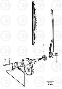 3059 Windshield wiper, rear L220D SER NO 1001-, Volvo Construction Equipment