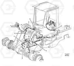 57578 Cable harness, front L220D SER NO 1001-, Volvo Construction Equipment