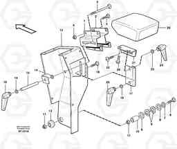 82358 Armrest L220D SER NO 1001-, Volvo Construction Equipment
