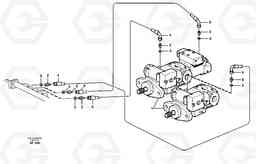 24104 Hydraulic system, leak-off line from pump to tank L220D SER NO 1001-, Volvo Construction Equipment