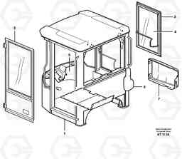 20801 Cab. Replacement version. L220E SER NO 2001 - 3999, Volvo Construction Equipment