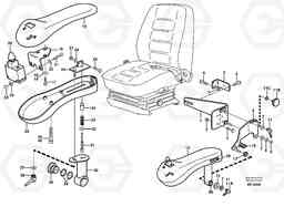 33818 CDC - steering. Arm rest with fitting parts. L220D SER NO 1001-, Volvo Construction Equipment