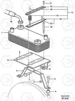58941 Oil cooler L220D SER NO 1001-, Volvo Construction Equipment