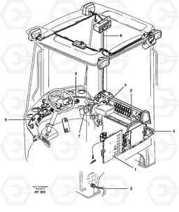 21428 Cable harnesses, cab L220D SER NO 1001-, Volvo Construction Equipment