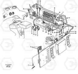 57580 Cable harnesses, cab L220D SER NO 1001-, Volvo Construction Equipment