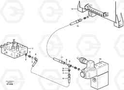 28084 Hydraulic system, return line - central- block L220D SER NO 1001-, Volvo Construction Equipment