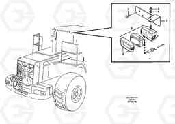 21419 Work lights, rear L220D SER NO 1001-, Volvo Construction Equipment