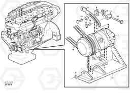 24092 Compressor for cooling agent R134a with fitting parts. L220D SER NO 1001-, Volvo Construction Equipment