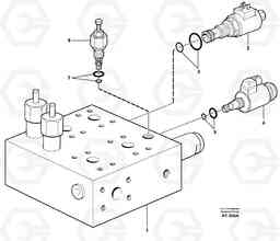 43964 Valve housing L220D SER NO 1001-, Volvo Construction Equipment