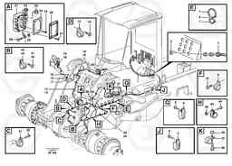 91303 Front cable harness with assembly parts. L220D SER NO 1001-, Volvo Construction Equipment