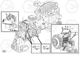 19454 Cable harness for transmission with assembly parts. L220D SER NO 1001-, Volvo Construction Equipment