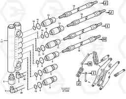 56090 Distribution block, B3. L220D SER NO 1001-, Volvo Construction Equipment