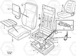 58804 Driver's seat. L220D SER NO 1001-, Volvo Construction Equipment