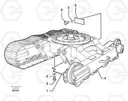 7132 Lower frame EC50VV TYPE 247, Volvo Construction Equipment