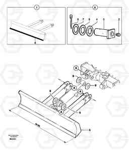 41153 Dozer blade EC14 TYPE 246, 271, Volvo Construction Equipment