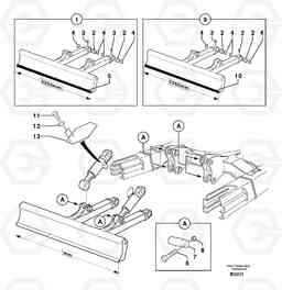 3197 Dozer blade EC70VV TYPE 233, Volvo Construction Equipment