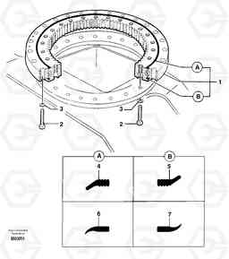 9774 Slewing ring EC50 TYPE 247, Volvo Construction Equipment