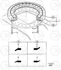 12257 Slewing ring EW50 TYPE 256, Volvo Construction Equipment