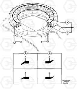 31135 Slewing ring EW50VV TYPE 256, Volvo Construction Equipment