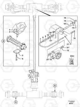 104005 Axle cradles and mountings EW50 TYPE 256, Volvo Construction Equipment