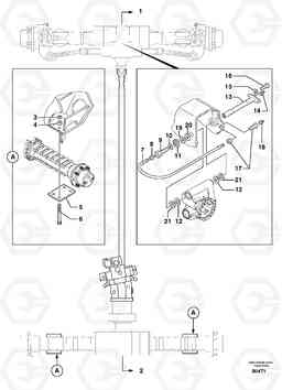 104690 Axle cradles and mountings EW50VV TYPE 256, Volvo Construction Equipment