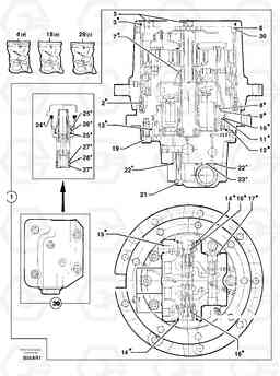 9761 Travelling gear motor assy EC50 TYPE 247, Volvo Construction Equipment