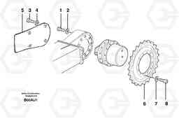 1946 Travelling gear motor assy / sprocket EC70 TYPE 233, Volvo Construction Equipment