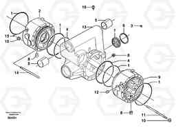 12251 Front axle ( 1660 ) : sump EW50 TYPE 256, Volvo Construction Equipment