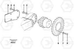 3302 Travelling gear motor assy / sprocket EC70VV TYPE 233, Volvo Construction Equipment