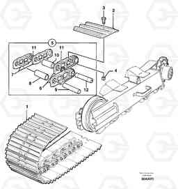 68111 Steel tracks EC50 TYPE 247, Volvo Construction Equipment